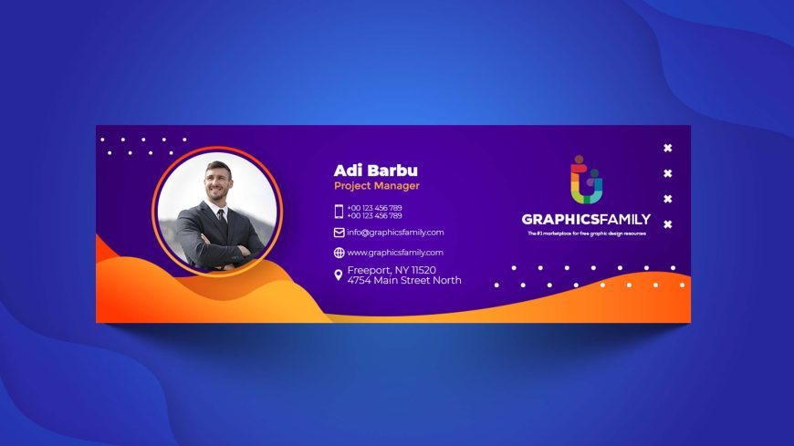 Project Manager Email Signature Design Template