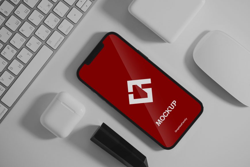 iPhone 13 User Interface App Design Mockup