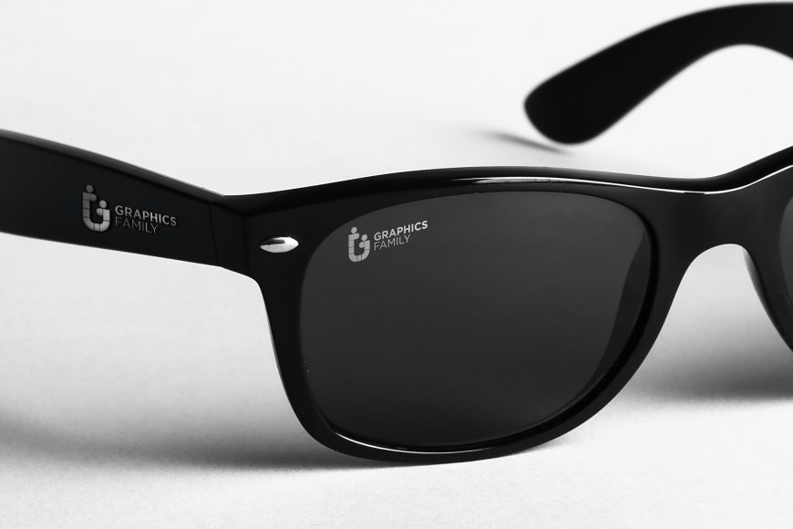 Premium Glasses Company Logo Mockup