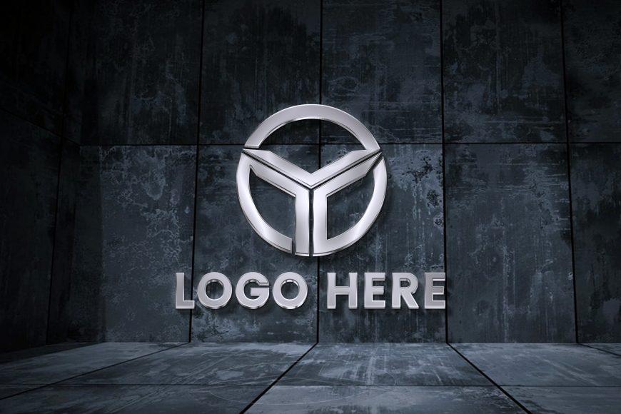 Metal Room Logo Mockup