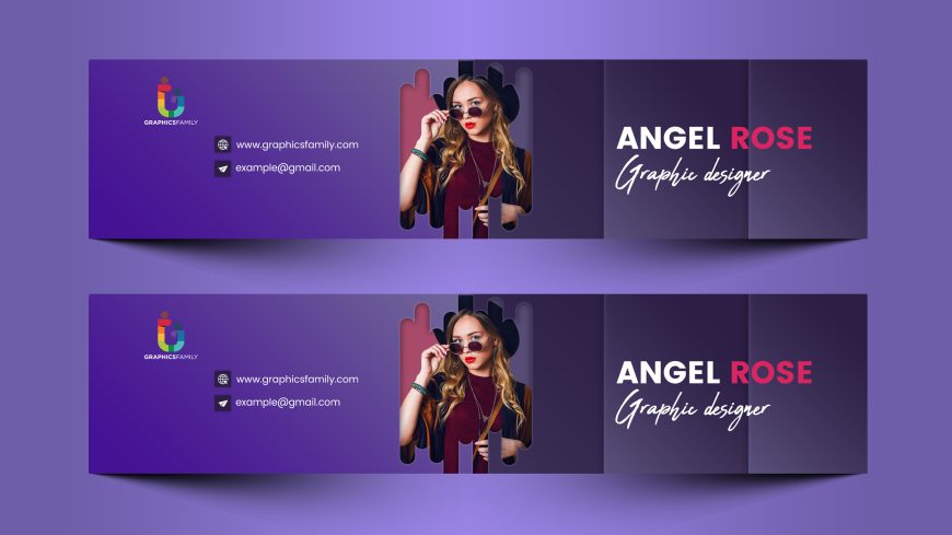 Modern Purple YouTube Channel Art Design