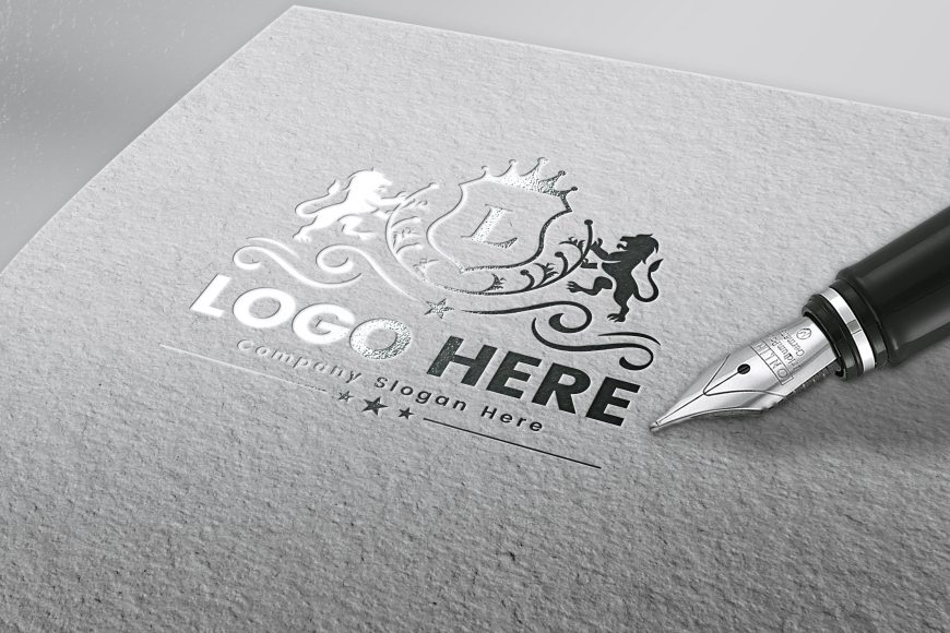 Exclusive luxury logo mockup