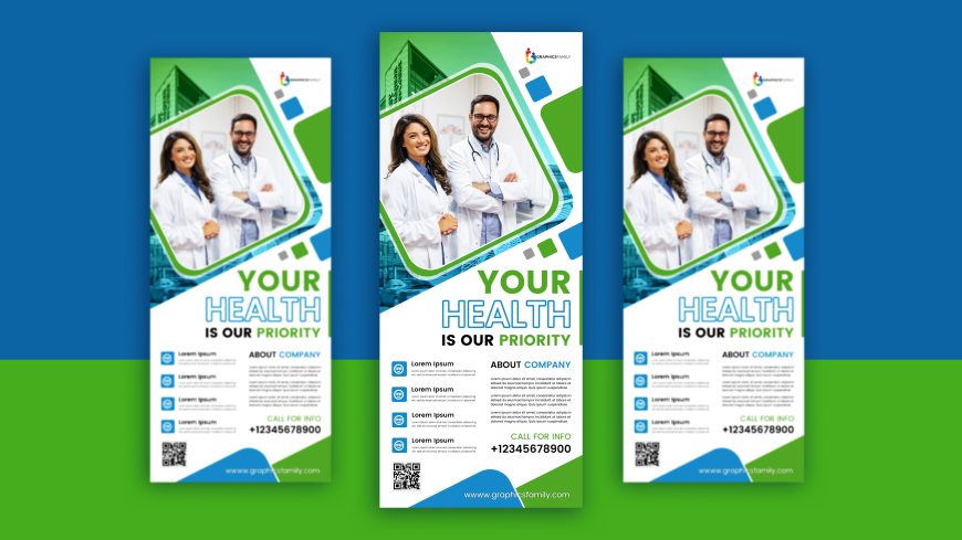 Medical Roll Up Banner Design
