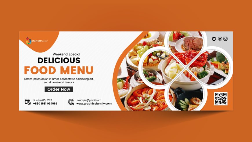 Restaurant Food Promotion Facebook Cover Design